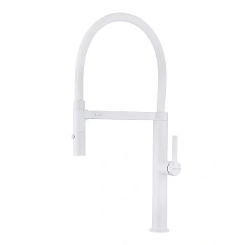 Смеситель для кухни Paulmark LEADER, белый матовый, Le214101-WH