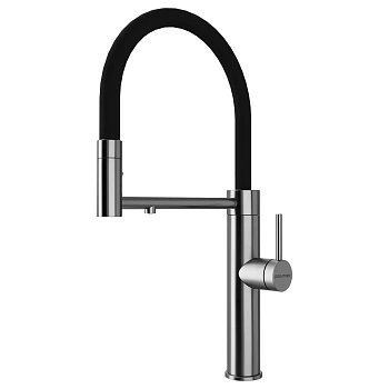 Смеситель для кухни Paulmark GANYMEDE, брашированная сталь, Ga213199-BS-Starke