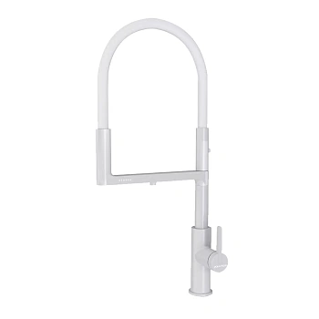 Смеситель для кухни Paulmark TORNADO, белый матовый, To213402-WH