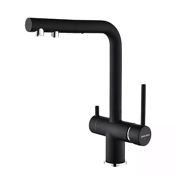 Смеситель для кухни Paulmark SERPENTINE, антрацит, Se213222-AN