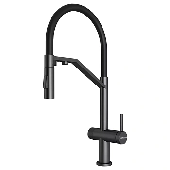 Смеситель для кухни Paulmark ZENDER, вороненая сталь, Ze213155-GM