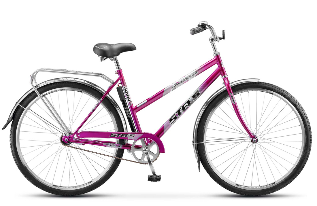 Велосипед дорожный STELS Navigator 300 Lady 28", (2018) количество скоростей 1 рама сталь 20 фиолето