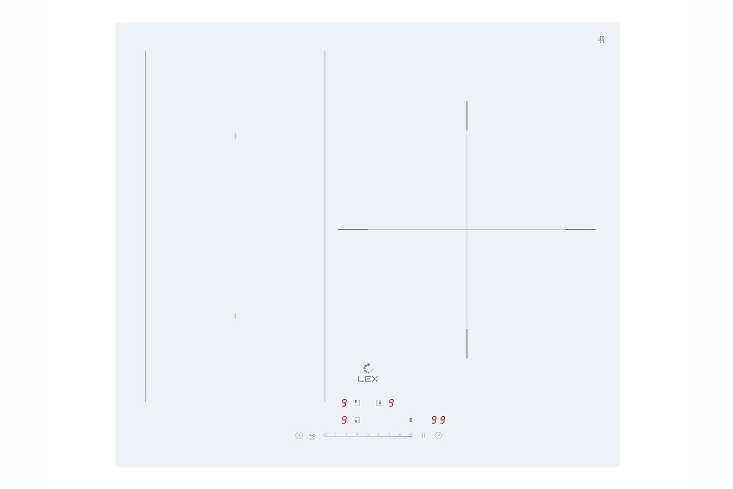 Варочная панель индукционная Lex EVI 631A WH