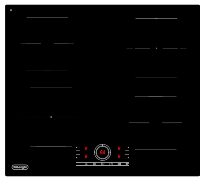 Индукционная варочная панель Delonghi ELIO 2B0P CR