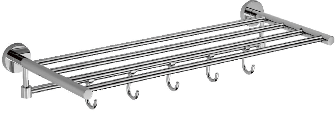 Полка для полотенец 60 см(5 крючков) Savol 87 (S-608745)