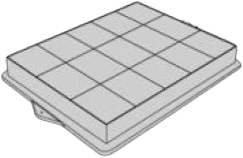 Угольный фильтр для DW 9800 Kuppersbusch ZD 1000