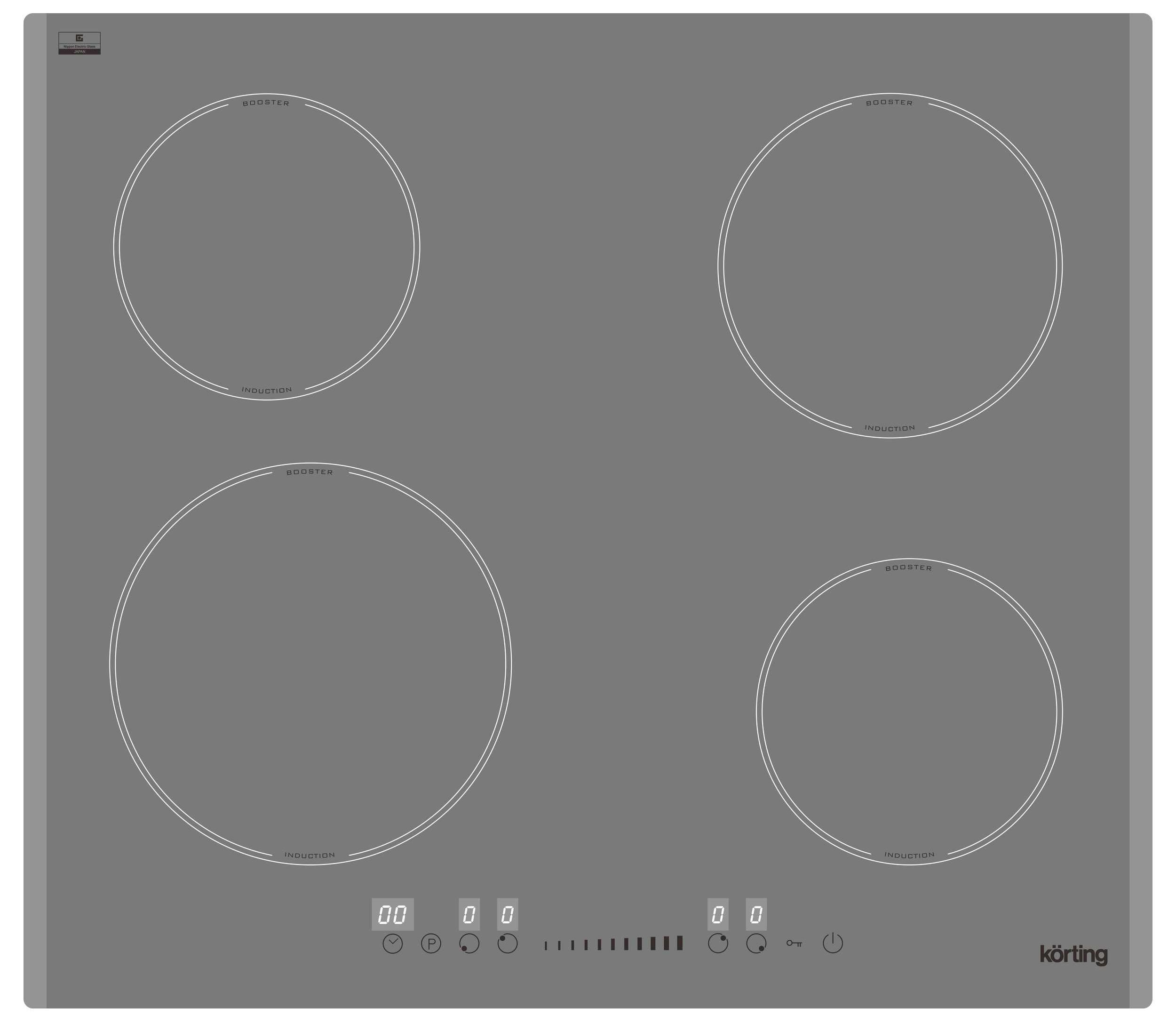 Индукционная варочная панель Korting HI 64560 BGR