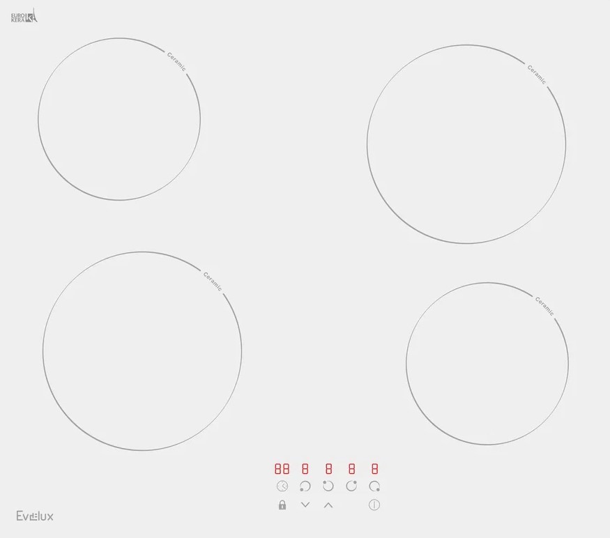 Варочная панель электрическая Evelux HEV 640 W