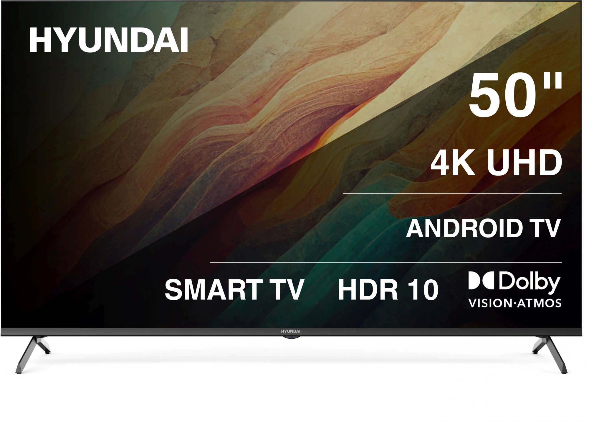 Телевизор LED Hyundai 50" H-LED50BU7009 Android TV Frameless черный