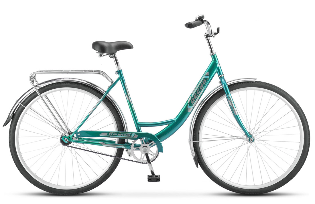 Велосипед дорожный STELS Круиз 28", (2020) количество скоростей 1 рама сталь 20 бирюзовый