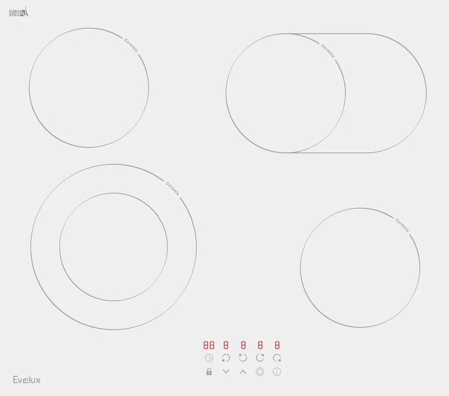 Варочная панель электрическая Evelux HEV 642 W