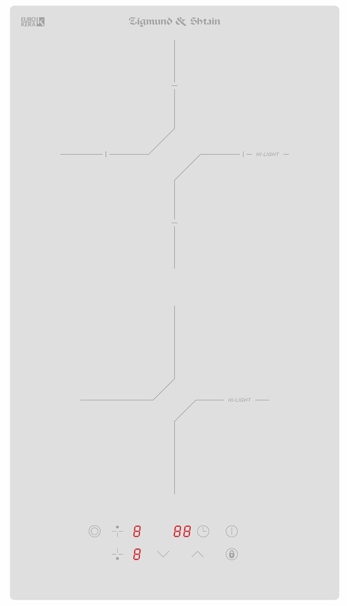 Встраиваемая стеклокерамическая варочная панель Zigmund & Shtain CN 38.3 W