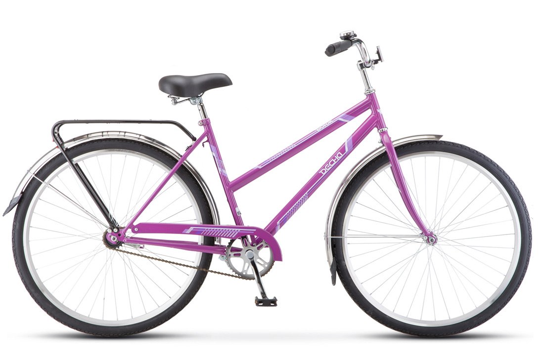 Велосипед дорожный STELS Вояж Lady 28", (2017) количество скоростей 1 рама сталь 20 фиолетовый