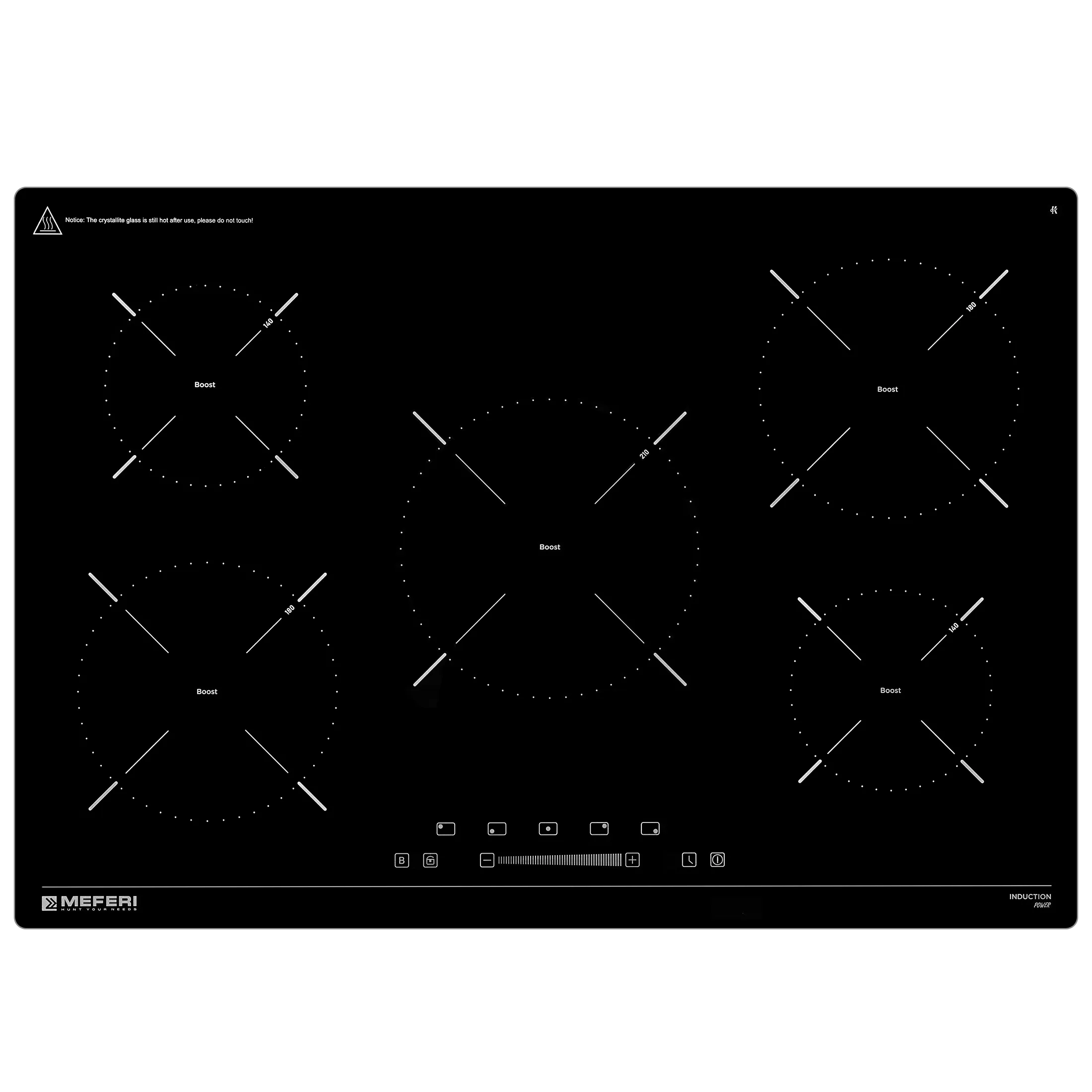 Индукционная варочная панель MEFERI MIH755BK POWER