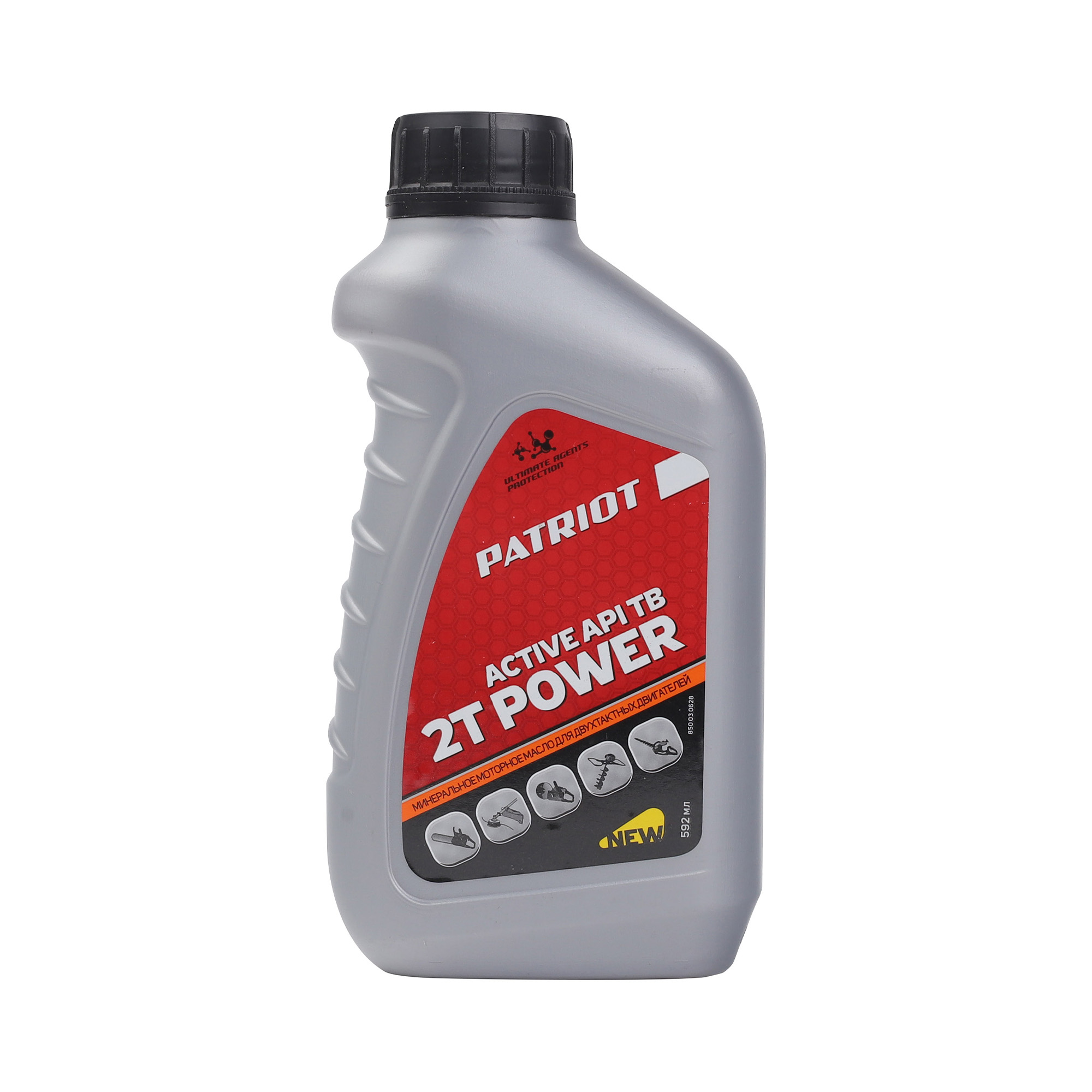 Масло минерал. PATRIOT POWER ACTIVE 2T 0,592л.