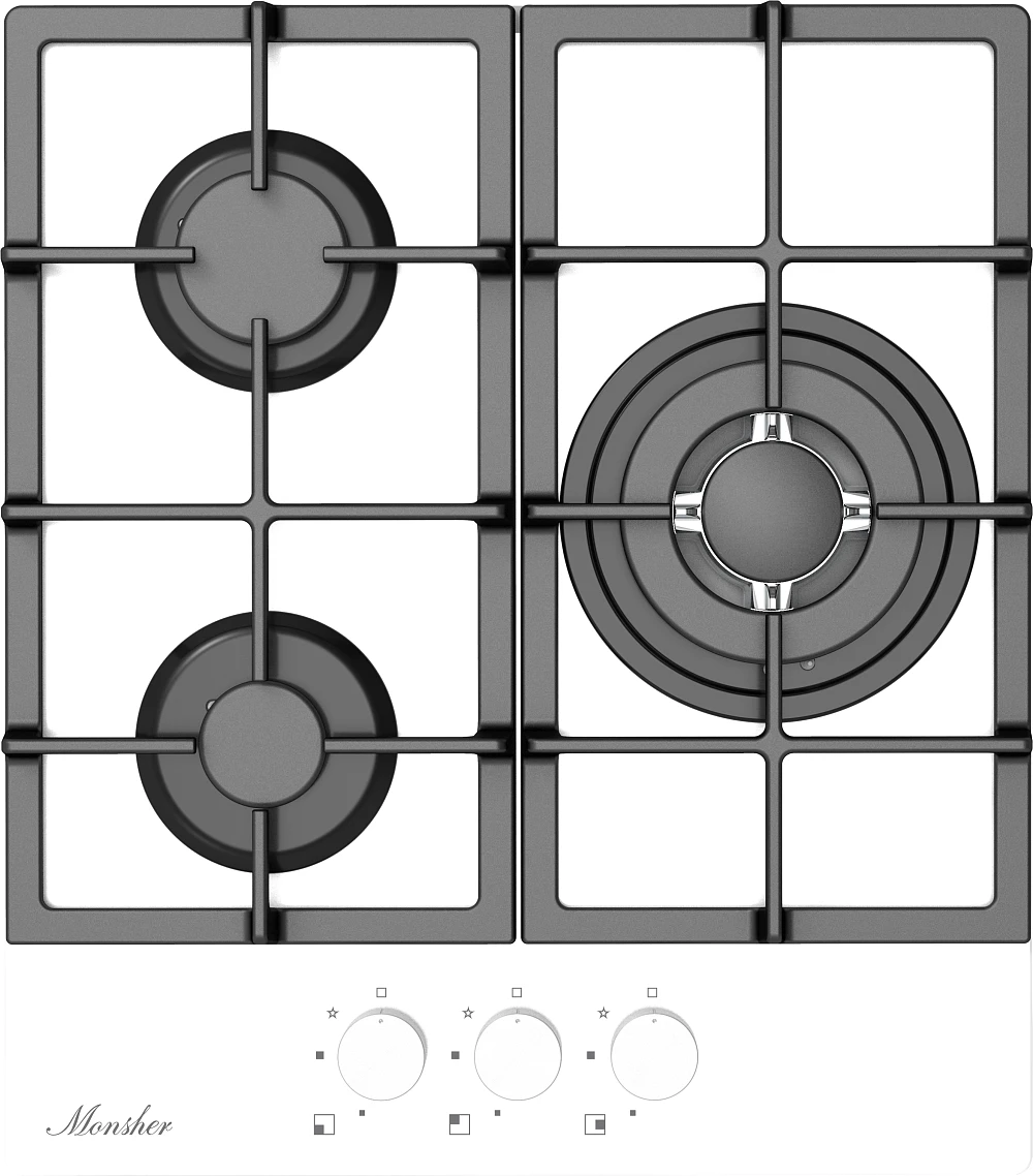 Газовая варочная панель Monsher MGG 43 Blanc