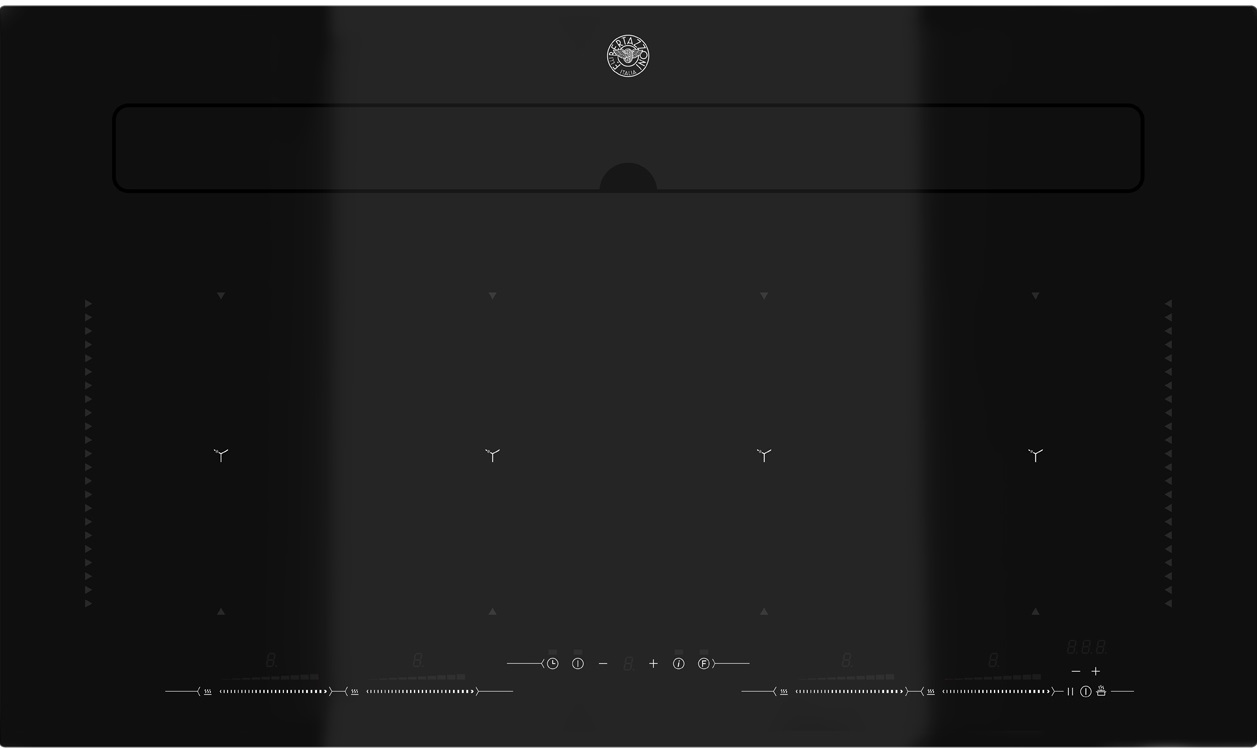 Индукционная варочная панель Bertazzoni со встроенной вытяжкой P904IBHNE