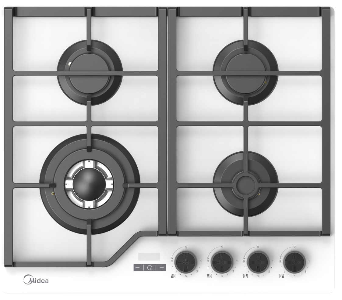 Газовая варочная поверхность Midea MG697TTGW