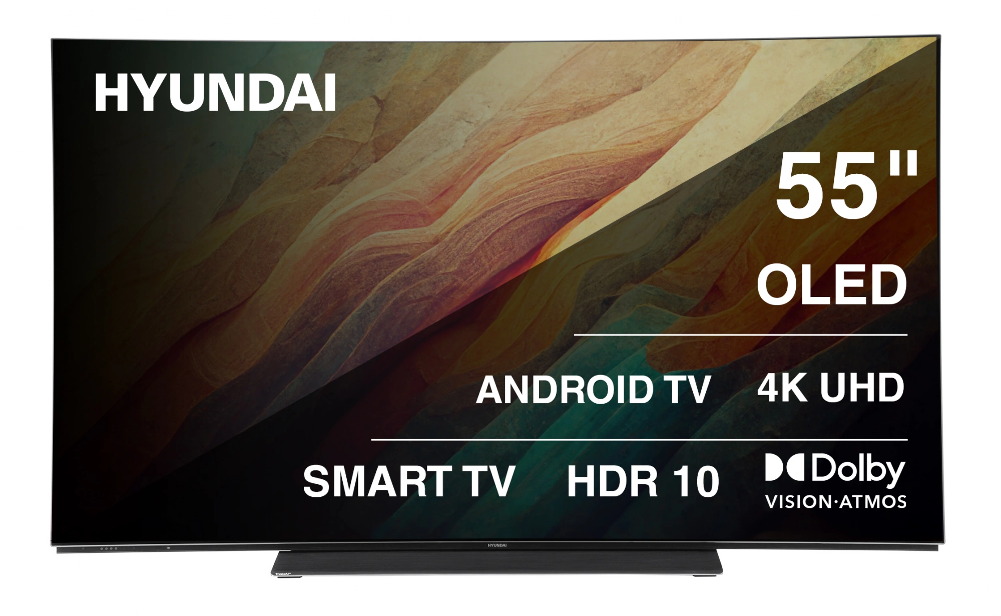 Телевизор OLED Hyundai 55" H-LED55OBU7700 Android TV Frameless черный/черный