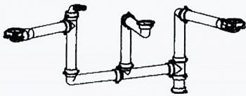 Соединительный элемент для 3 чаш Franke 133.0007.866