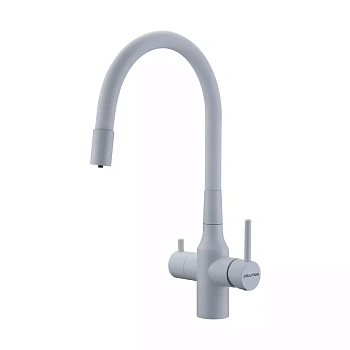 Смеситель для кухни Paulmark SALIX, белый матовый, Sa213419-WH