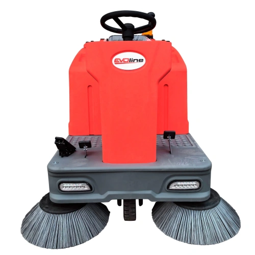 Подметальная машина аккумуляторная с сиденьем EVOline SWB1400T-KIT-GEL