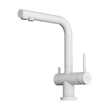 Смеситель Omoikiri Nagano-P-WH латунь/белый