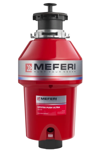 Измельчитель пищевых отходов Meferi MFD750 PUSH ULTRA с пневмокнопкой