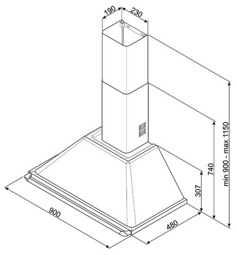 Вытяжка Smeg KTR90XE