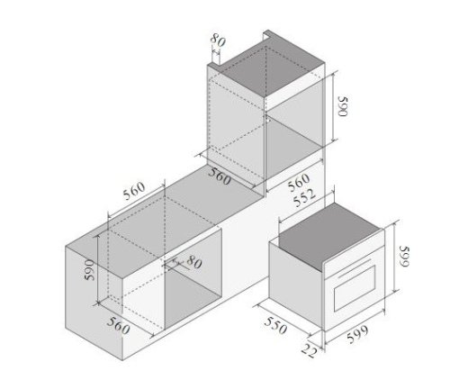 Духовой шкаф ILVE OV60STCT3/BK