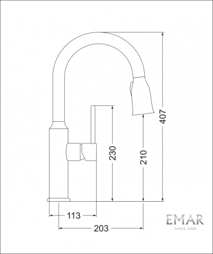 Смеситель Emar  ЕСВ 7011