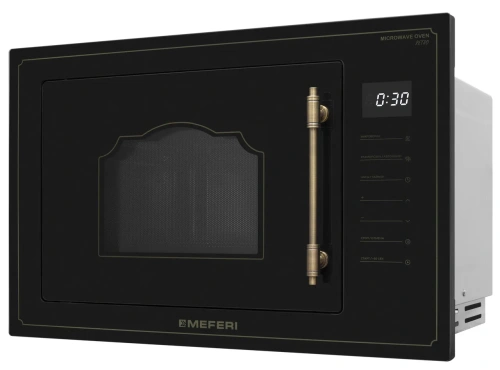 Встраиваемая микроволновая печь Meferi MMO6025BK RETRO