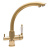 Кухонный смеситель PVD Florentina Шале Золото