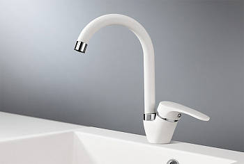 Смеситель для кухни Granula GR-1024, арктик