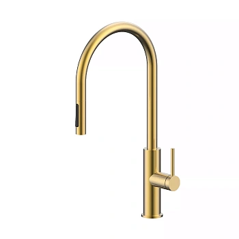 Смеситель для кухни Paulmark SENSO, светлое золото, Se215180-LG