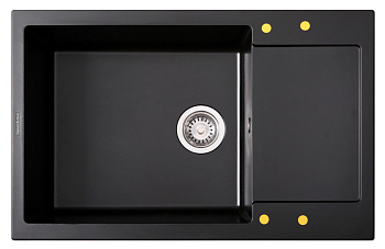 Кухонная мойка Zigmund & Shtain RECHTECK 780.490 ЧЕРН.БАЗАЛЬТ
