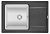Кухонная мойка Granula Hibrid hi-74, чёрный/арктик
