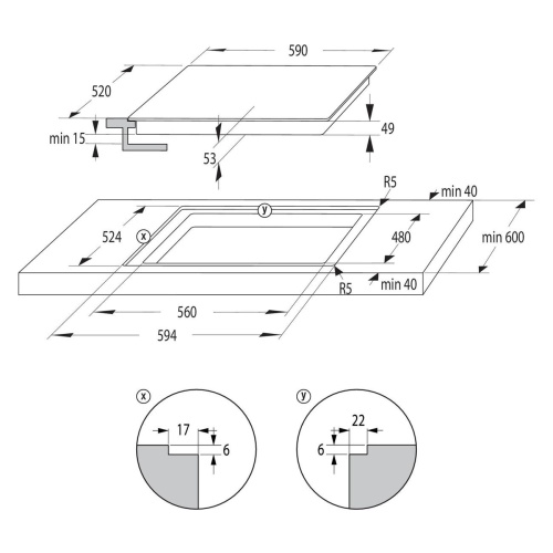 Индукционная варочная панель Gorenje GI6442BSCE