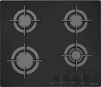 Газовая варочная панель Monsher MGG 64 Noir