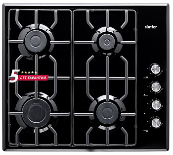 Газовая варочная панель Simfer H60Q40B572