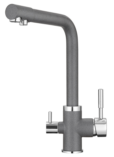 Смеситель для кухни Granula GR-2015, графит