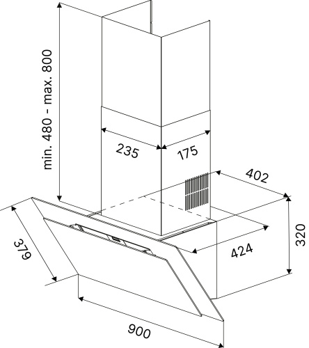 Настенная вытяжка Kuppersbusch DW 9250.0 S