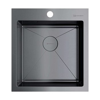 Мойка Omoikiri Akisame 46-GM нерж. сталь/вороненая сталь