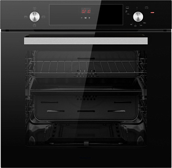 Газовый духовой шкаф Weissgauff WGO 706 D Black Glass