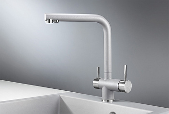 Смеситель для кухни Granula GR-2305, алюминиум