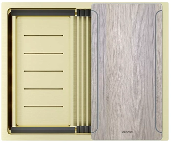 Мойка Paulmark NEXT-MULTI SINK 54 UNI, PM785445-LG светлое золото