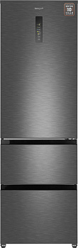 Холодильник Weissgauff WFD 420 Total NoFrost Inverter Dark Inox