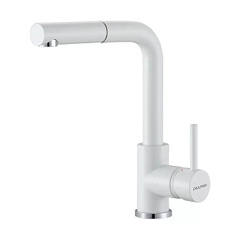 Смеситель для кухни Paulmark KASSEL, белый матовый, Ka214311-WH