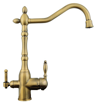 Смеситель Zigmund & Shtain 1900B ZS АНТИЧ.ЛАТУНЬ