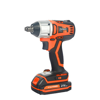Гайковерт ударный аккумуляторный PATRIOT BR 210Li 1/2 UES BL, две АКБ  Li-ion, 18В, 2,0 Ач